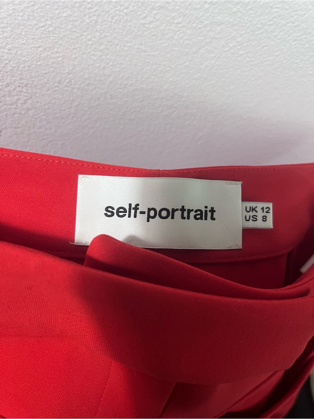 Self-Portrait Reddish Orange High Waist Dress pants Trousers